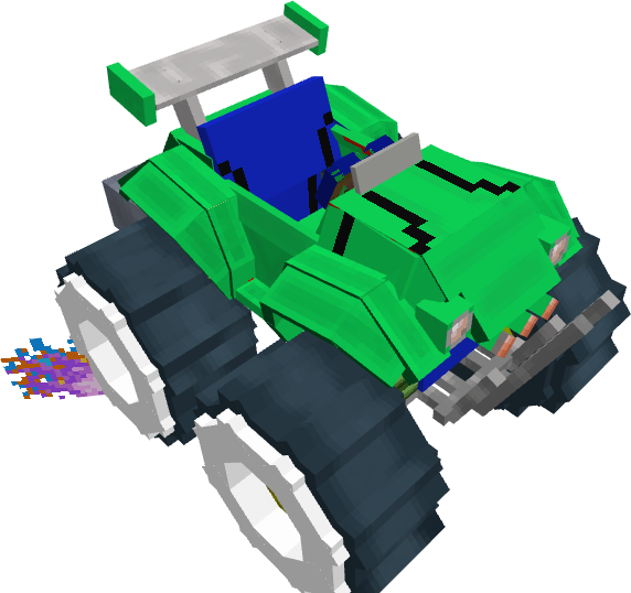 Toxic Crusher - Custom Minecraft Vehicle - Imagen 2